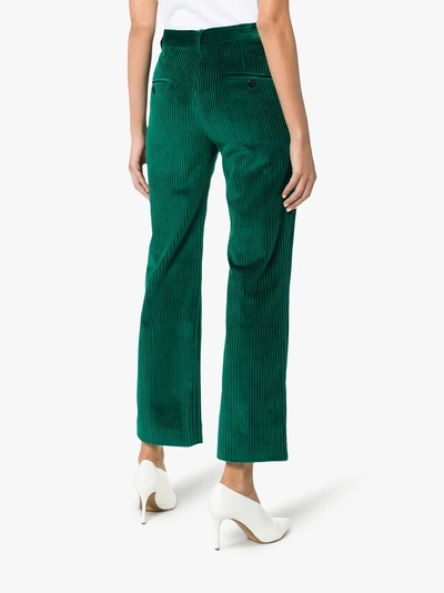 Shop Isabel Marant 'mereo' Cropped-hose In Green