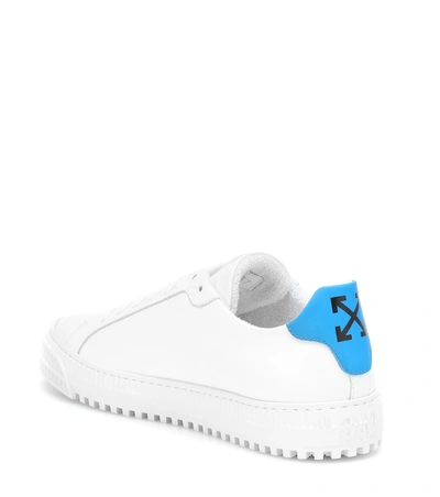 Shop Off-white Leather Sneakers In White