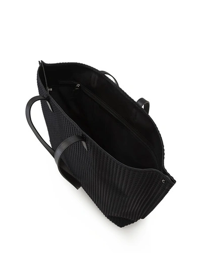 Akris Ai Medium Techno Fabric Shoulder Bag In Black