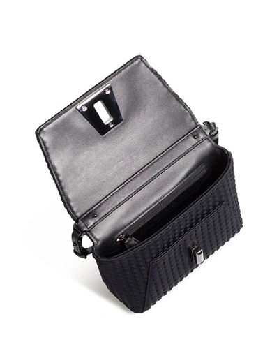 Akris Anouk Little Day Techno Fabric Crossbody Bag In Black
