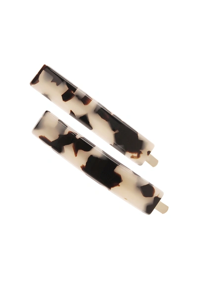 Shop France Luxe Mod Bobby Pin Pair In Ivory Tokyo