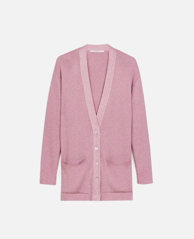 Shop Stella Mccartney V-neck Cardigan In Pink