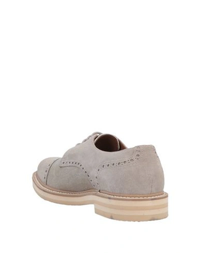 Shop Eleventy Laced Shoes In Beige