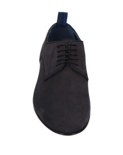 Shop Alberto Guardiani Lace-up Shoes In Steel Grey