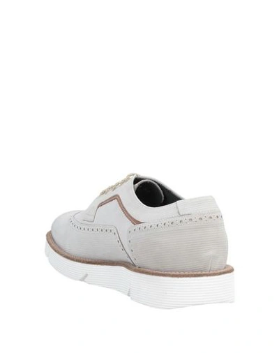 Shop Alberto Guardiani Lace-up Shoes In Beige