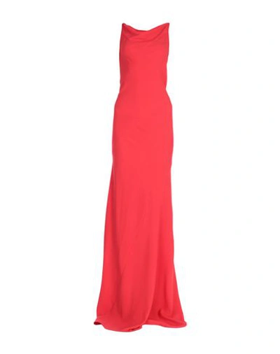 Shop Gareth Pugh Long Dresses In Red