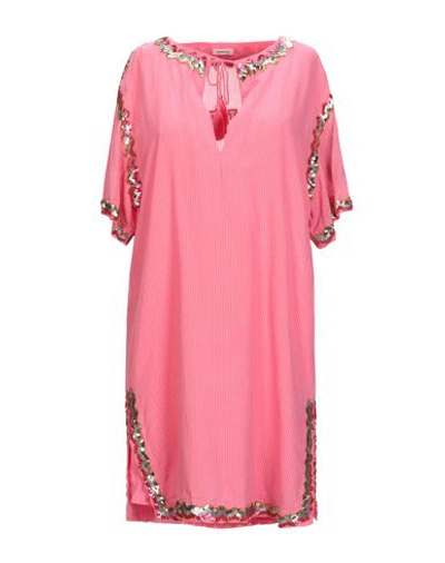Shop Manoush Short Dresses In Fuchsia