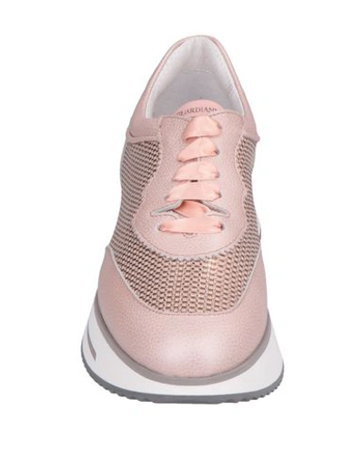 Shop Alberto Guardiani Sneakers In Light Pink