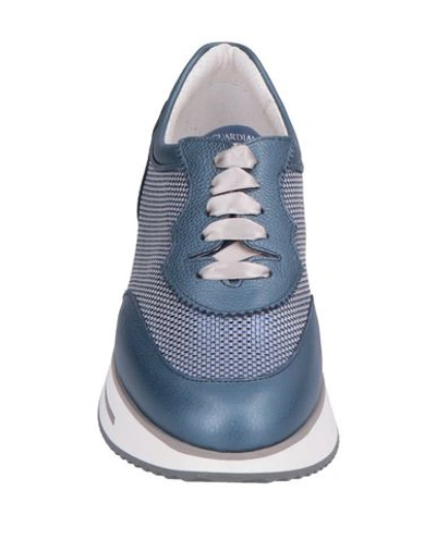 Shop Alberto Guardiani Sneakers In Slate Blue