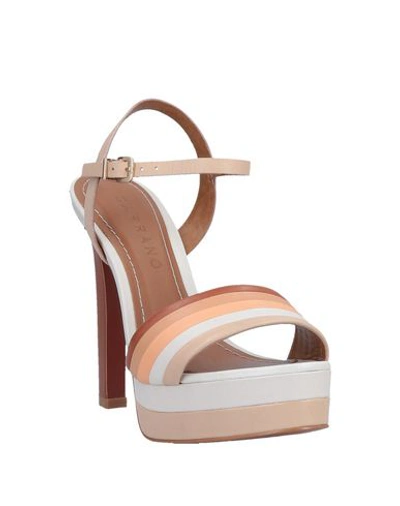 Shop Carrano Sandals In Pale Pink