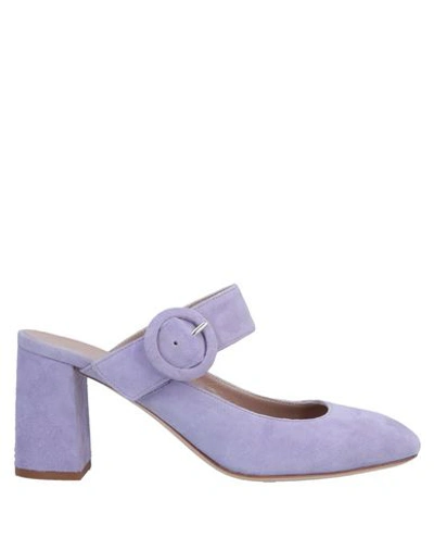 Shop Cheville Mules In Lilac