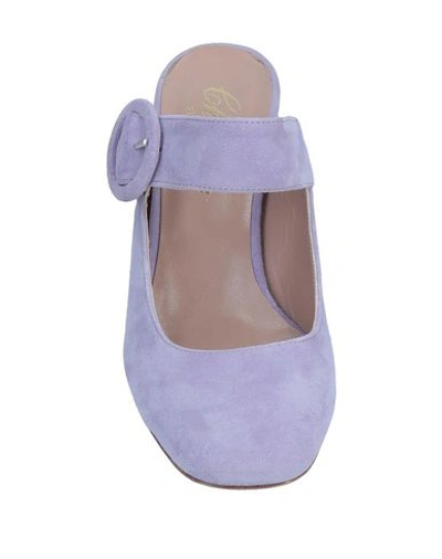 Shop Cheville Mules In Lilac