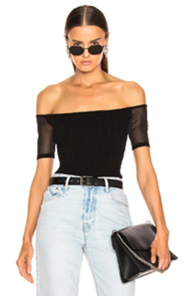 Shop Cushnie Estela Bodysuit In Black