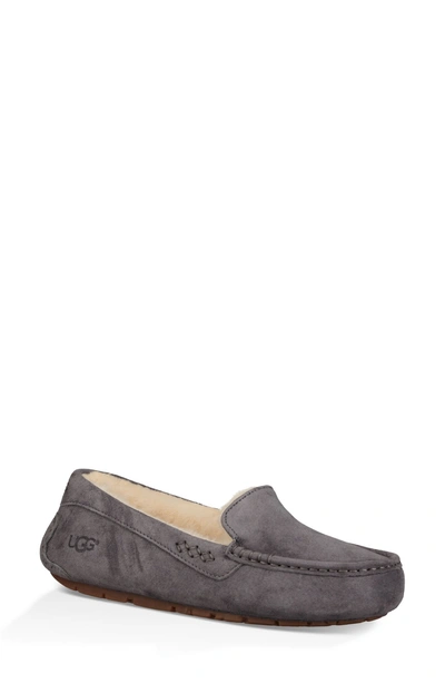 Shop Ugg Ansley Water Resistant Slipper In Nightfall Leather