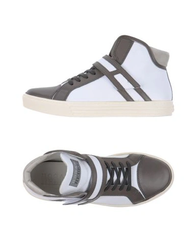 Shop Hogan Rebel Sneakers In Lead