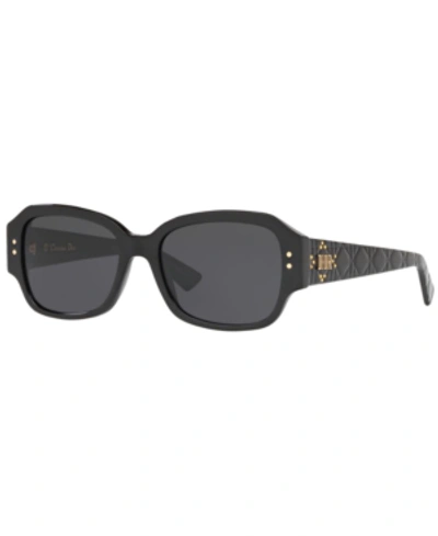 Shop Dior Sunglasses, Ladystuds5 54 In Black / Grey