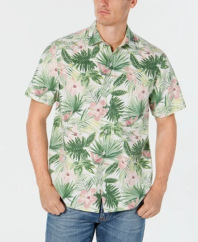 Shop Tommy Bahama Men's Kayo Blossoms Tropical-print Hawaiian Shirt In Pink