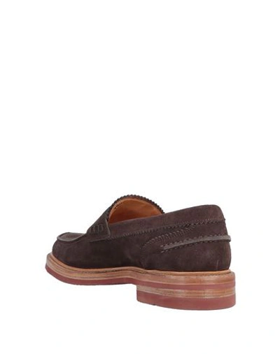 Shop Ortigni Loafers In Dark Brown