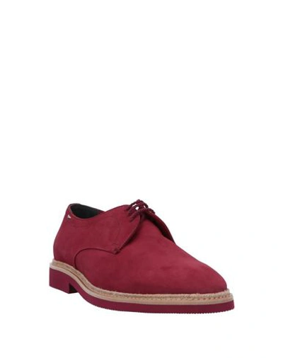 Shop Alberto Guardiani Laced Shoes In Red
