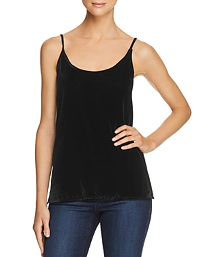 Shop 7 For All Mankind Velour Camisole Top In Black
