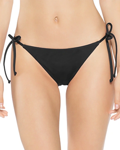 Shop Becca By Rebecca Virtue Magic Tie Side Bikini Bottom In Black