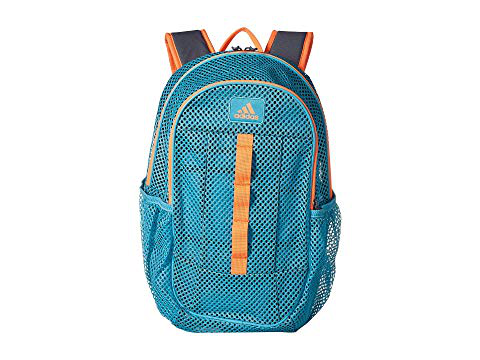 turquoise mesh backpack