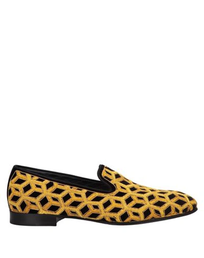 Shop Louis Leeman Loafers In Yellow