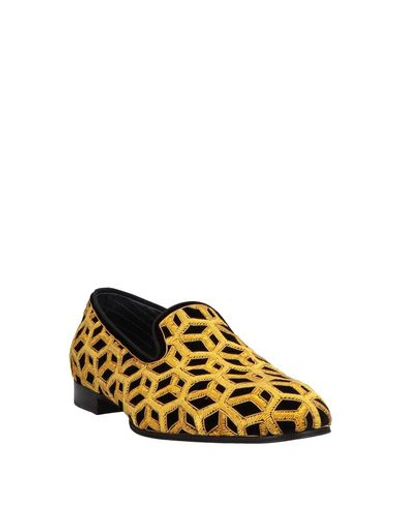 Shop Louis Leeman Loafers In Yellow