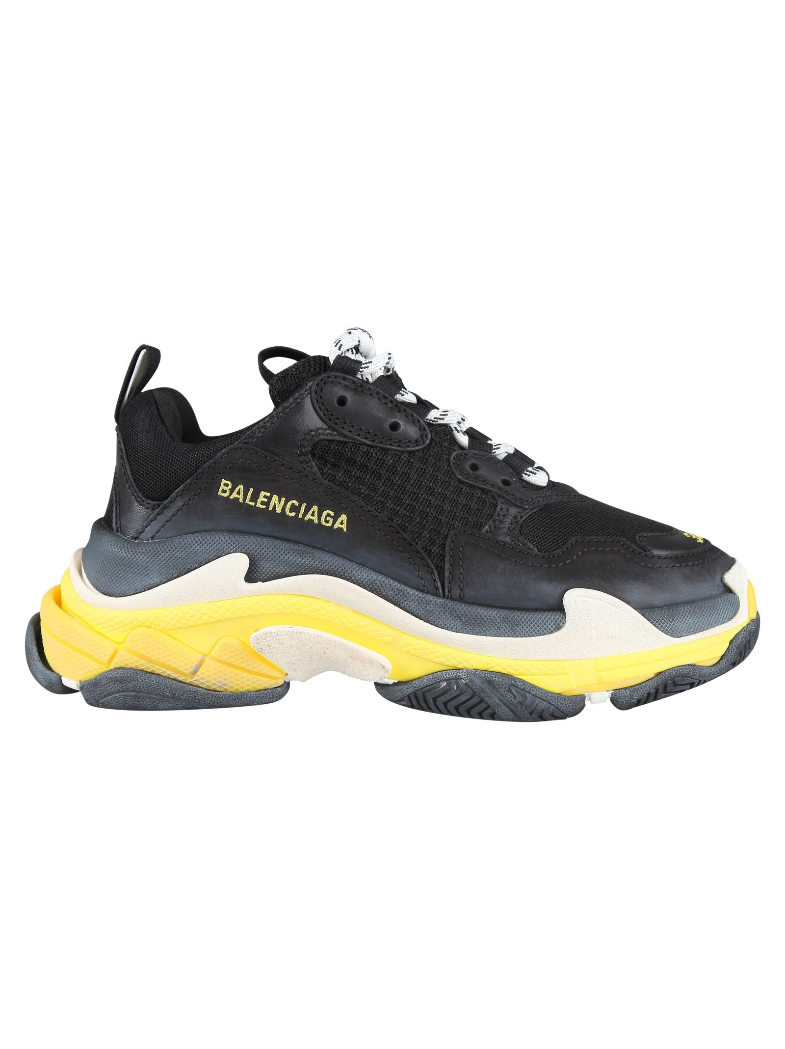 triple s balenciaga black and yellow