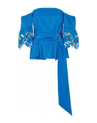 Shop Peter Pilotto Blouse In Bright Blue