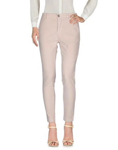 Shop Aglini Casual Pants In Beige