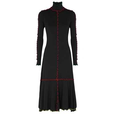 Shop Proenza Schouler Black High-neck Stretch-knit Dress
