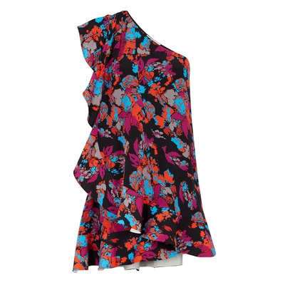 Shop Givenchy Printed Silk Crepe De Chine Mini Dress