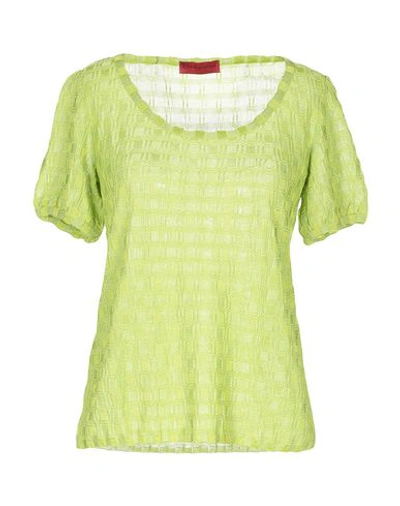 Shop Roberta Di Camerino Sweater In Light Green