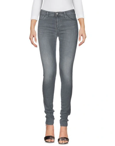 Shop Armani Jeans Jeans In Lead