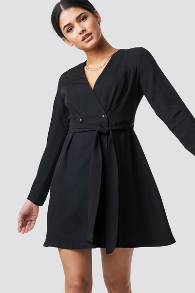 Shop Trendyol Waist Binding Detailed Dress - Black