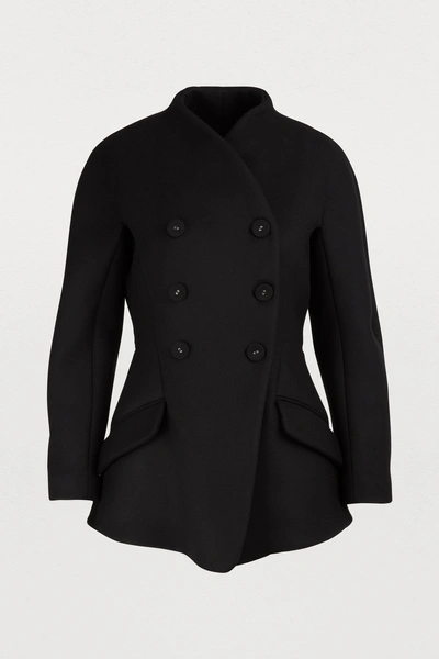 Shop Proenza Schouler Wool-blend Coat In 00200 Black