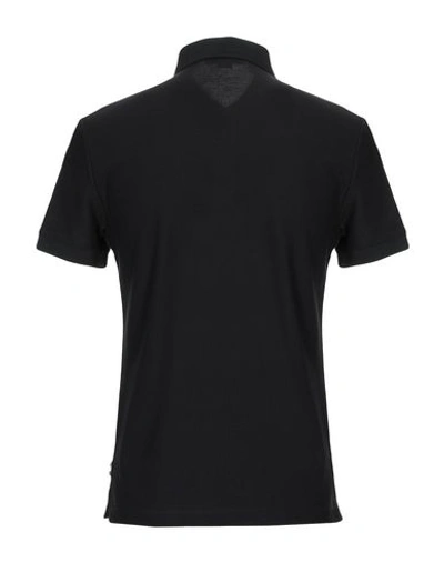 Shop Aquascutum Polo Shirts In Black