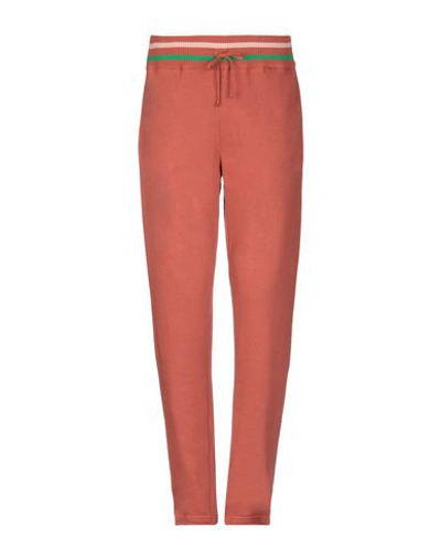 Shop Common Wild Casual Pants In Rust