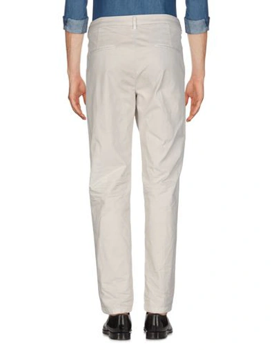 Shop Aglini Man Pants Light Grey Size 38 Cotton, Elastane