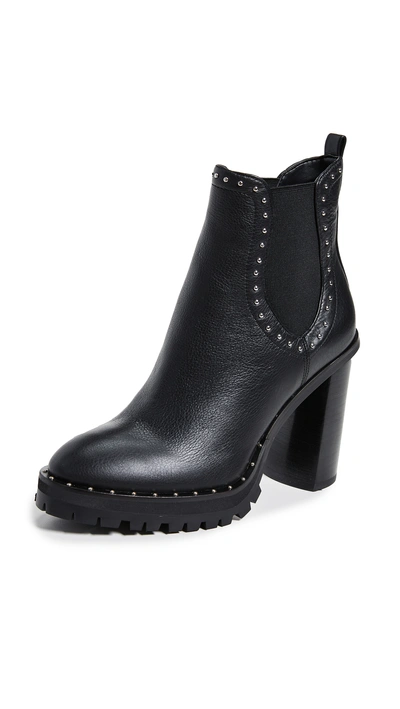 Shop Rebecca Minkoff Edolie Block Heel Chelsea Boots In Black
