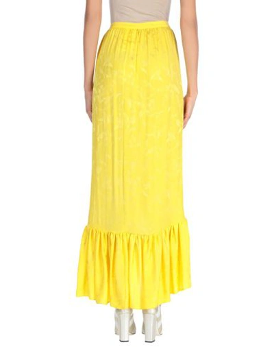 Shop Attico Long Skirts In Yellow