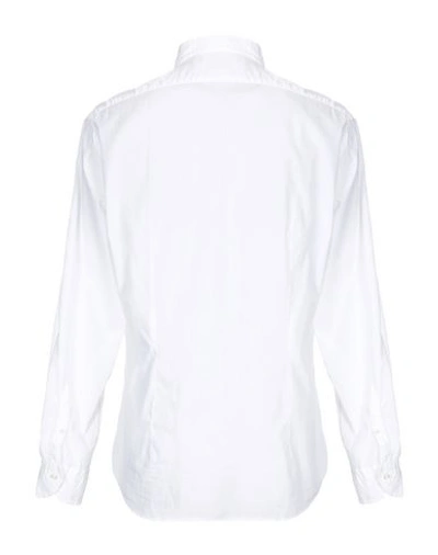 Shop Xacus Man Shirt White Size 17 Cotton