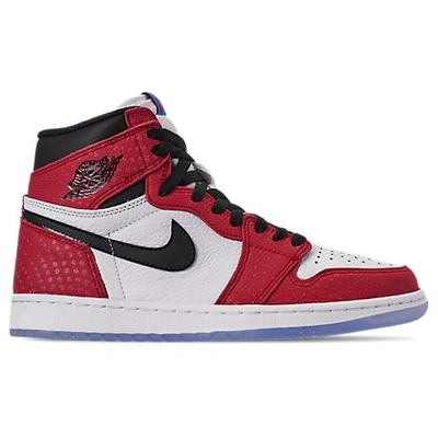Shop Nike Men's Air Jordan 1 Retro High Og Basketball Shoes, Red