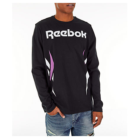 reebok men's vector long sleeve t shirt