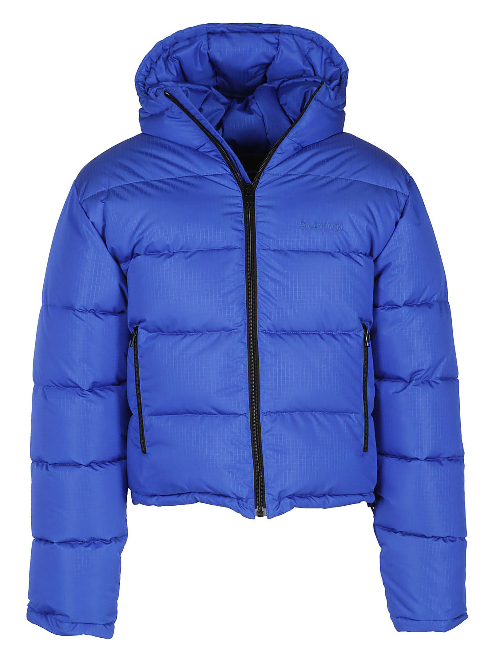 Balenciaga Puffer Jacket In Royal Blue 