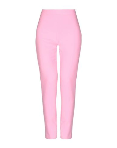 Shop Moschino Casual Pants In Pink