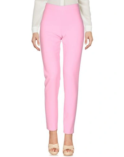 Shop Moschino Casual Pants In Pink