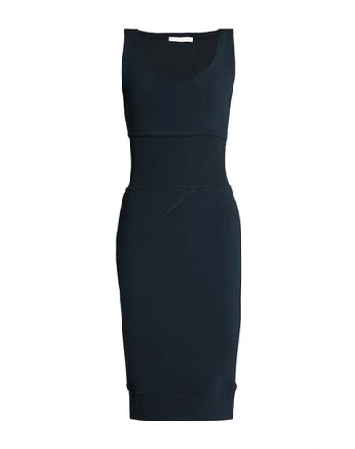 Shop Antonio Berardi Knee-length Dresses In Dark Blue