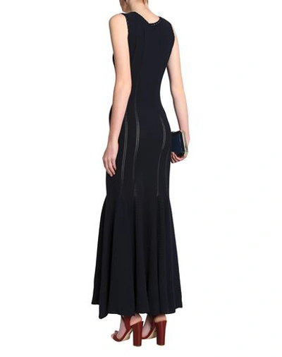 Shop Antonio Berardi Long Dresses In Dark Blue